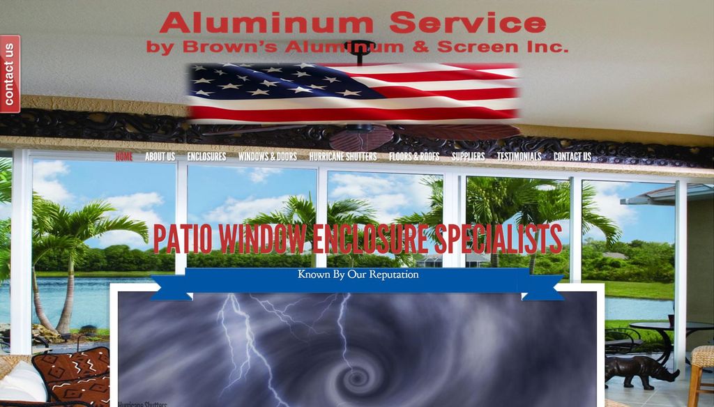Browns Aluminum Services created using a customize