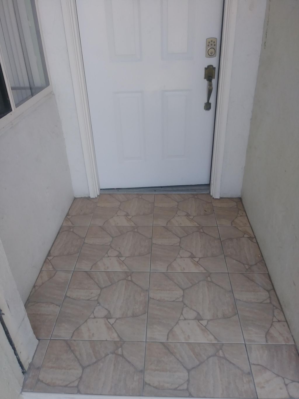 new tile on porch