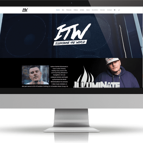 We created itwm.co for christian rapper / minister