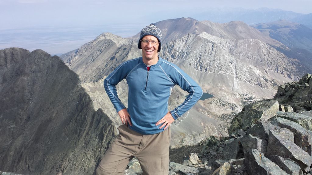 A recent mountain climb of a 14,000 foot peak in C
