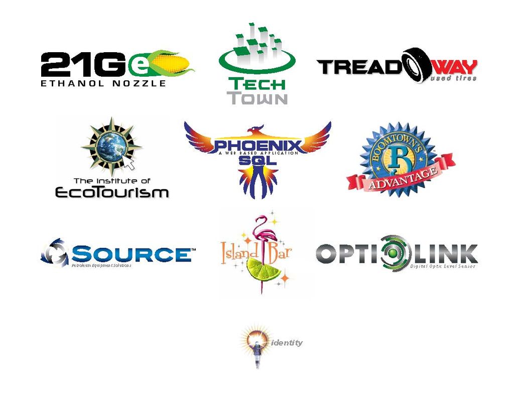 Various logos created for various clients and proj