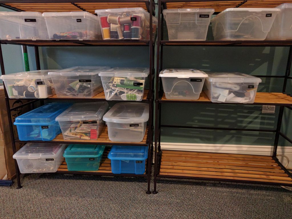 Alphabetically sorted shelves