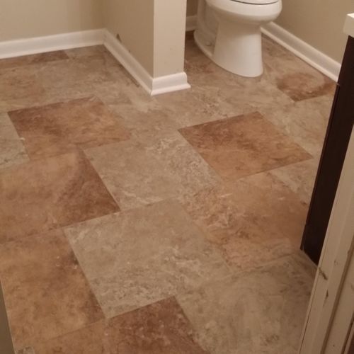 New tile in Bathroom
