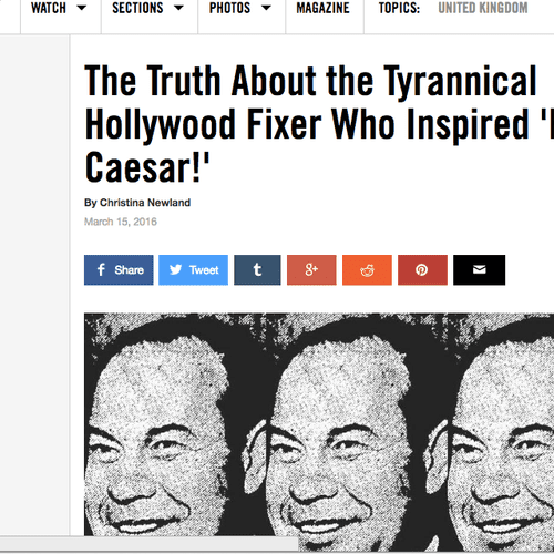 VICE UK piece about Hollywood history