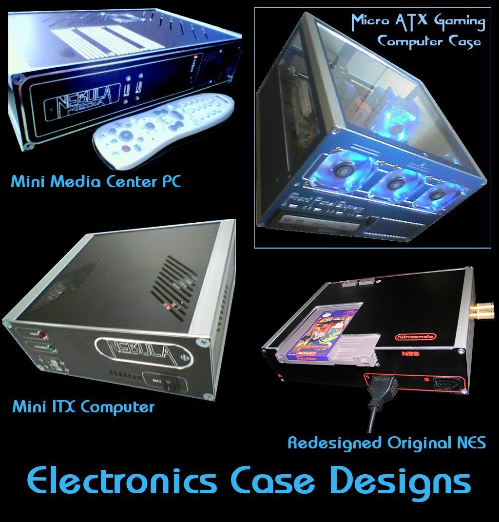Computer cases I designed and built while working 
