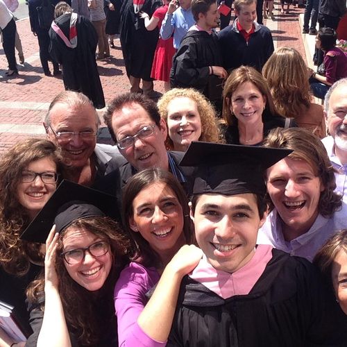 Berklee Graduation 2015 fam pic on a selfie stick!
