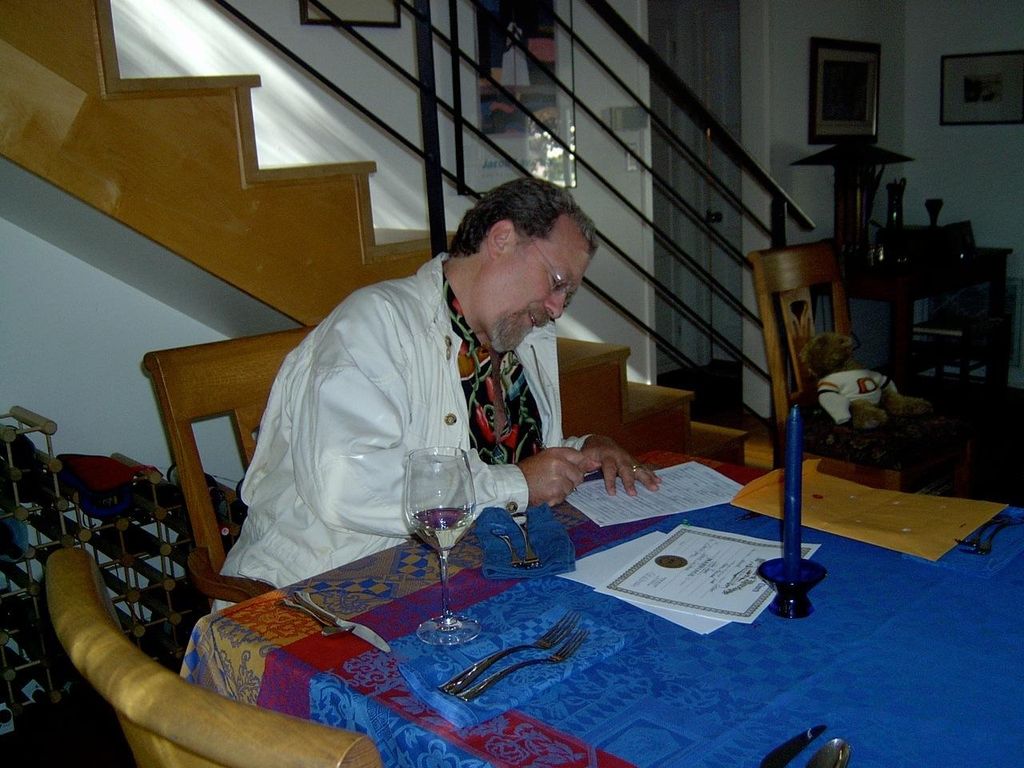 Signing the marriage license for another happy cou