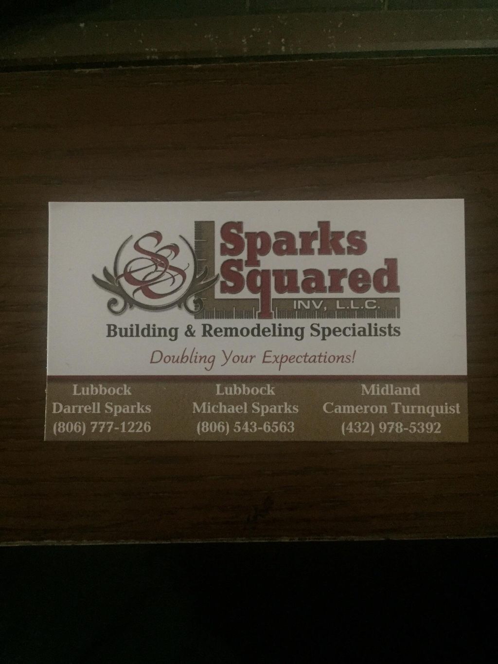 Sparks Squared Remodeling Inv., LLC