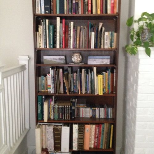 Bookcase Topically Arranged 