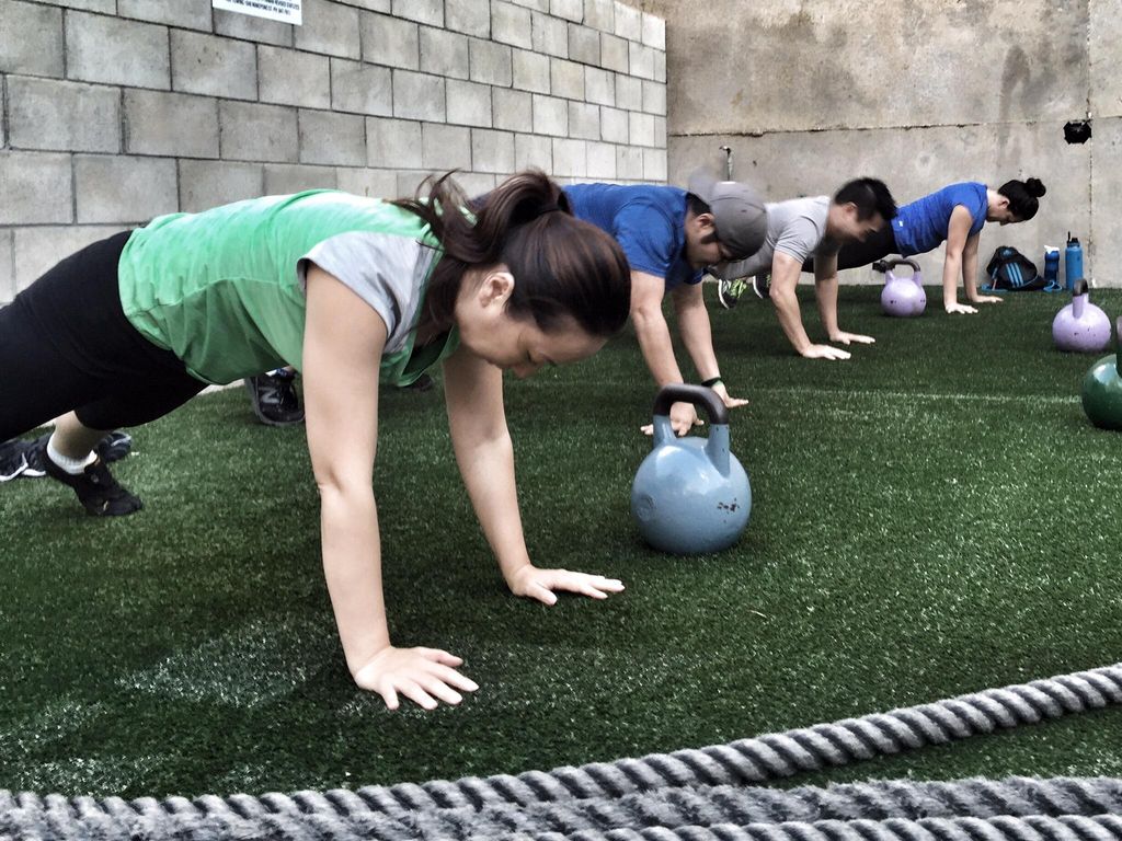 Pushup Holds for core activation.
