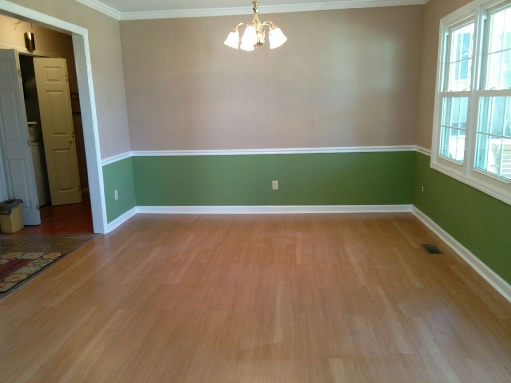 Hung drywall on the ceiling, crown mold and repain