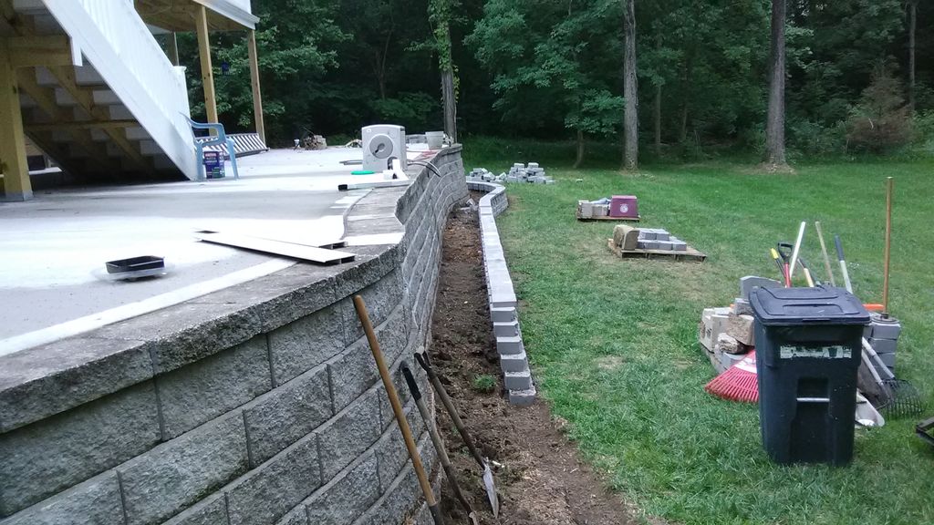 retaining wall construction