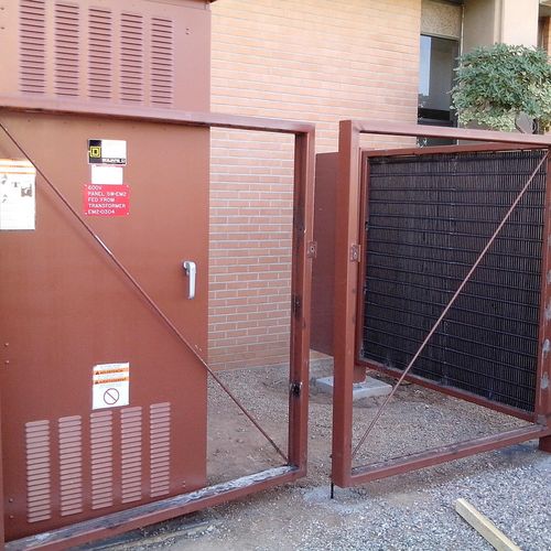 re-done the gates on ASU campus in Tempe, AZ. pic 