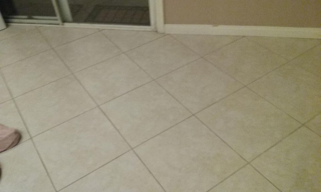 turned that dingy tile and grout to new
