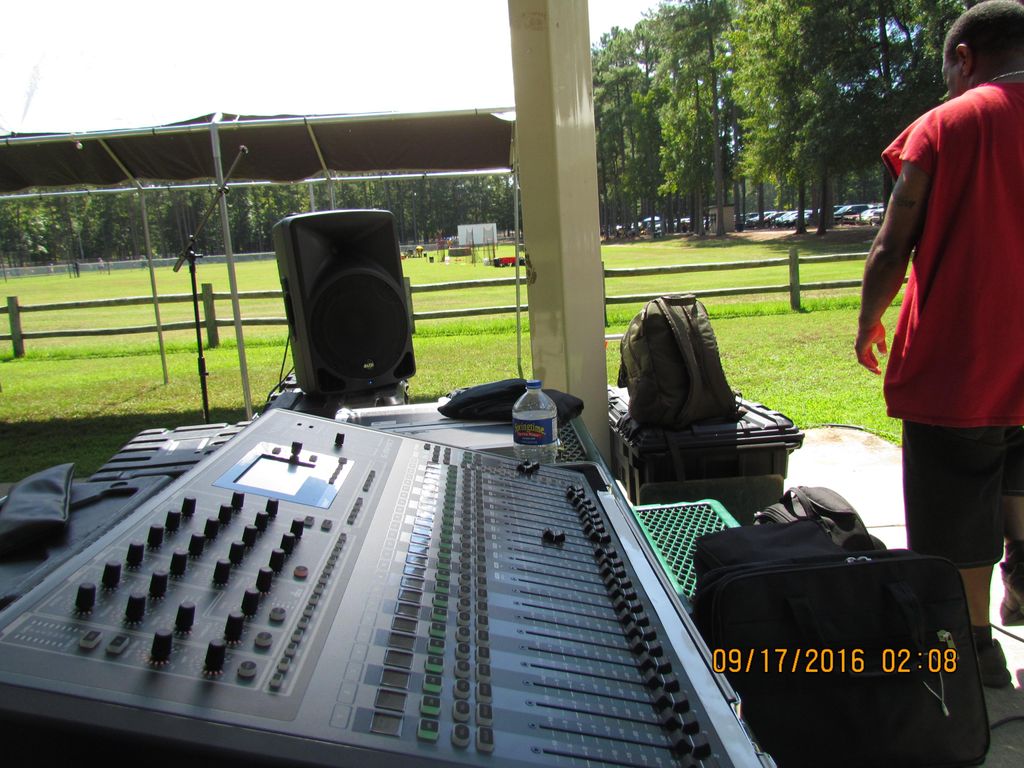 Church outdoor event-Provided sound