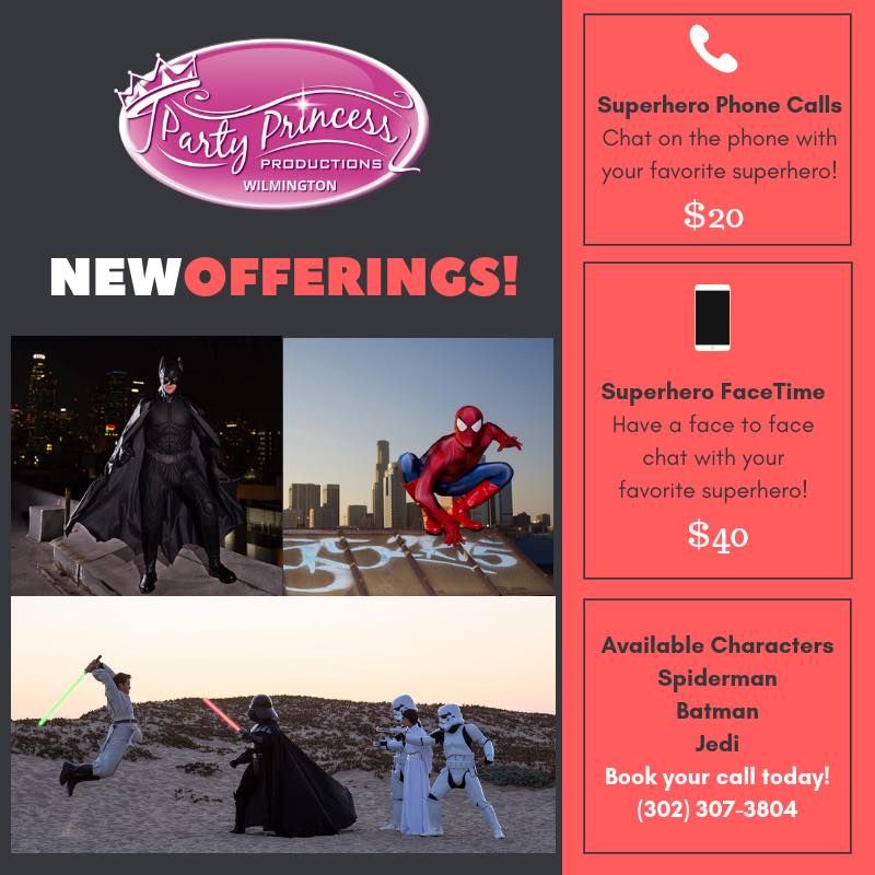 Now offering calls with your favorite superheroes.