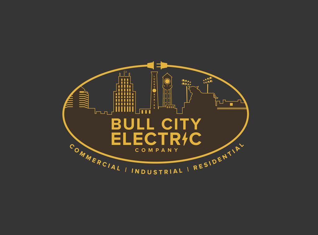 Logo design for Bull City Electric that is based o