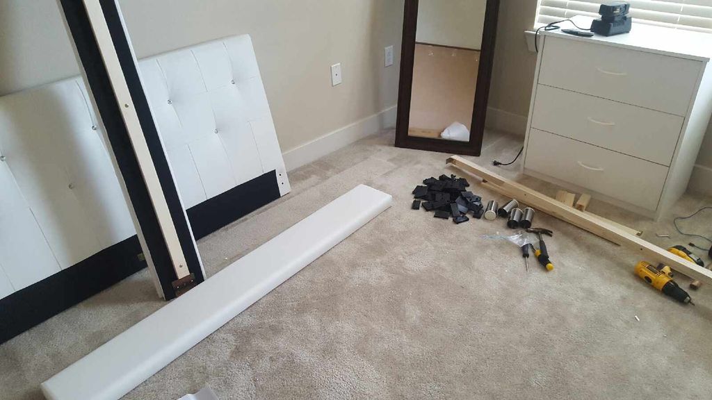Before basic platform bed.