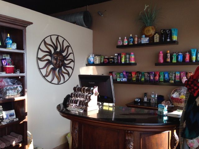 This was a commercial tanning salon that was paint