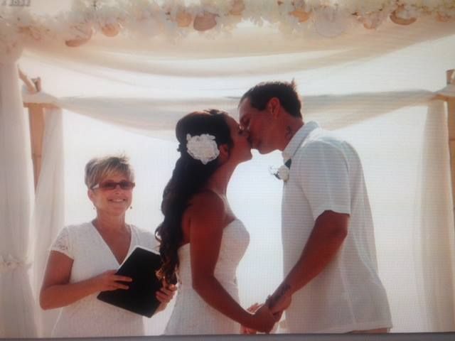 Sandy Toes, Salty Kisses we are now Mr & Mrs ....Y