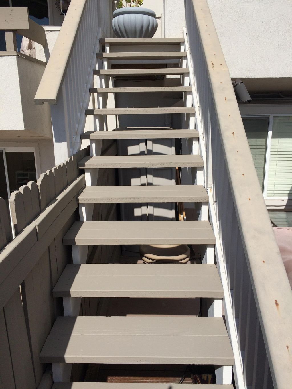 New stringers and treads