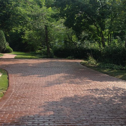Stamped driveway-Lake Forest