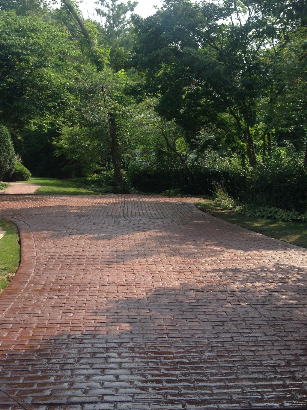 Stamped driveway-Lake Forest