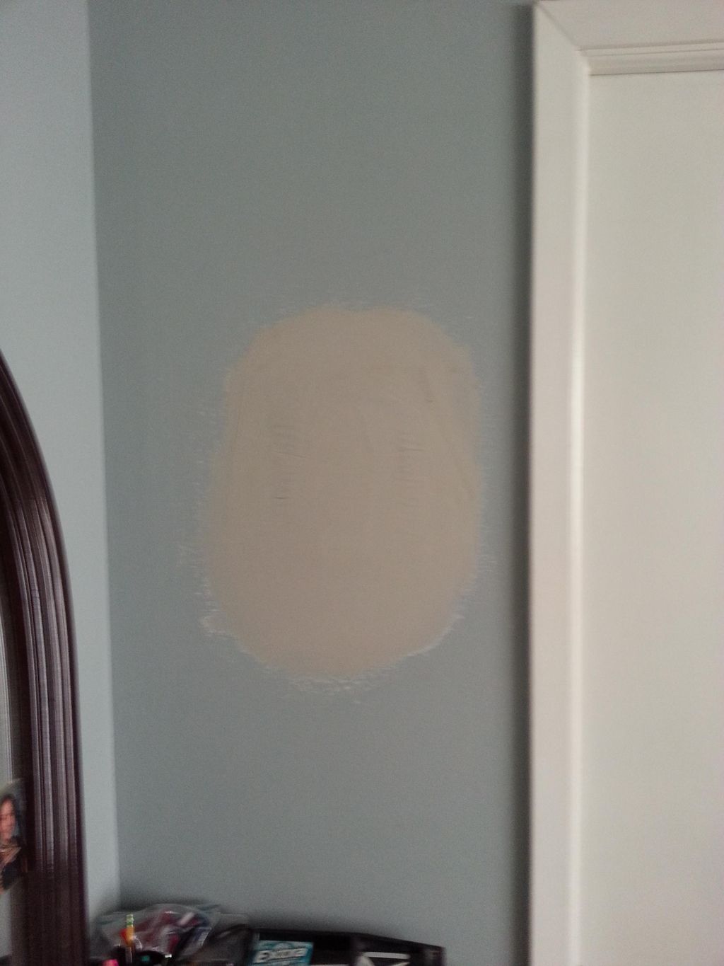 Wall patch finish coat . Louisiana 