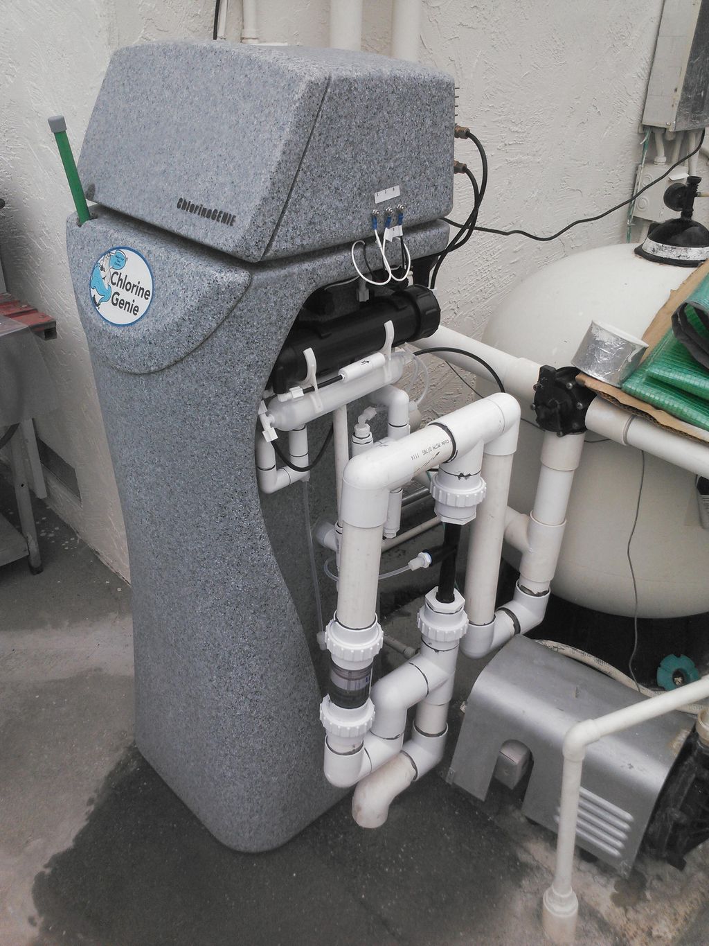 The Chlorine Generator in action
