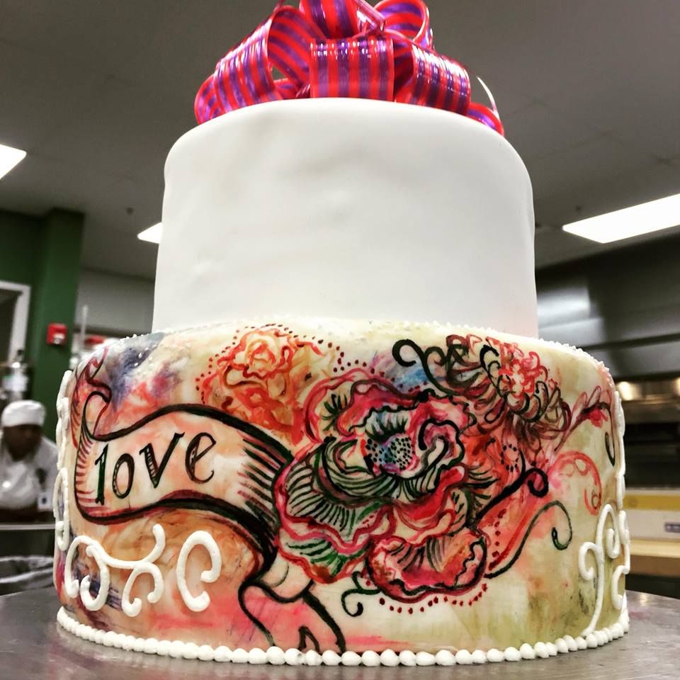 Painted Cakes! yes thats right! I use my artistic 