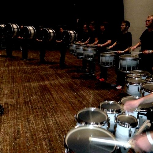 This is from my 2014 Indoor Drum Line, I am center