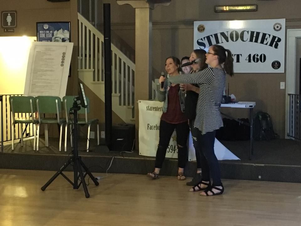 Karaoke night in Solon, IA