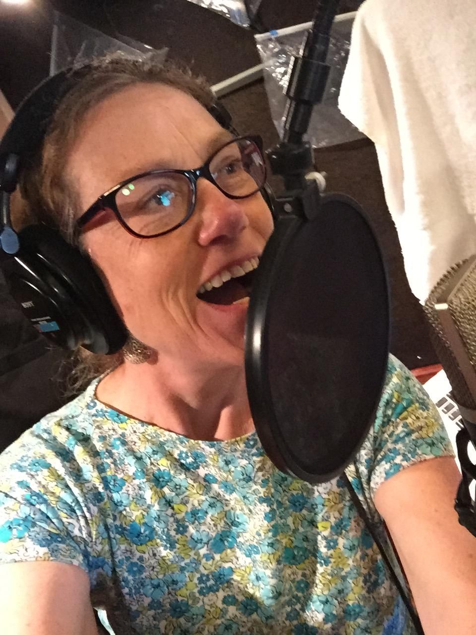 Laying down a track.