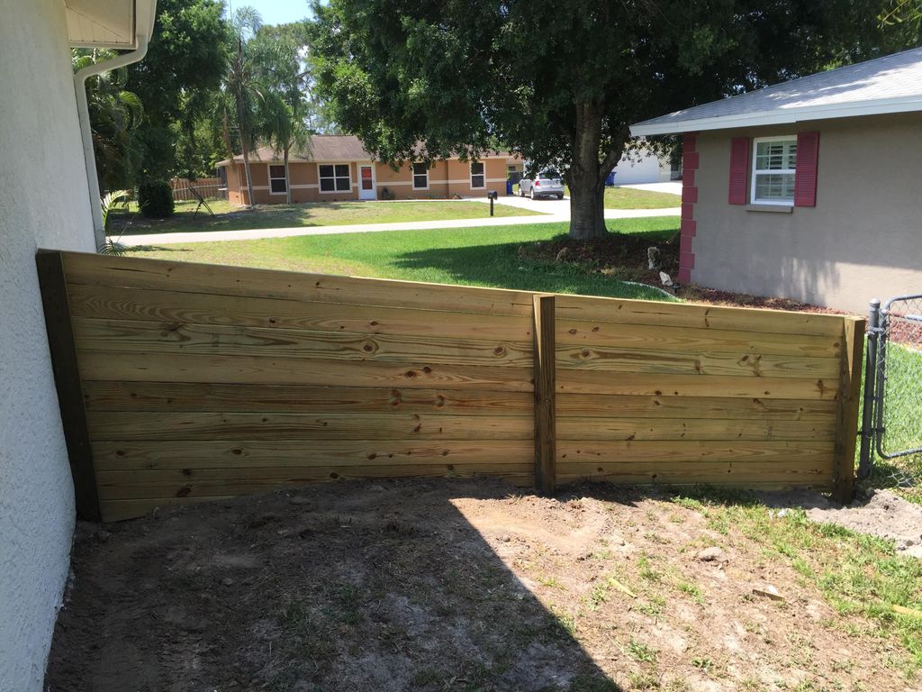 California Style Wood Fence