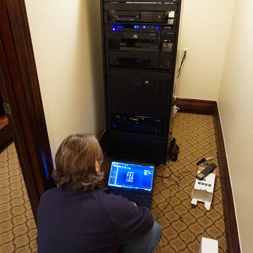 Programming a rack mounted system