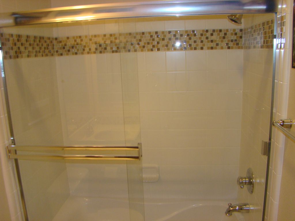 Custom Tile Insertion and new shower enclosure