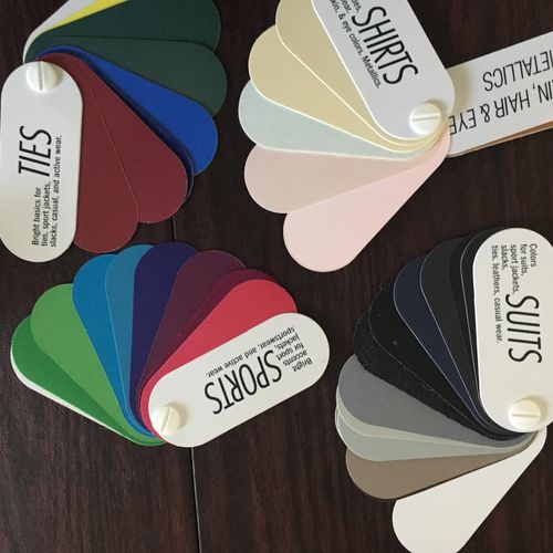 Business color palette for the professional men's 