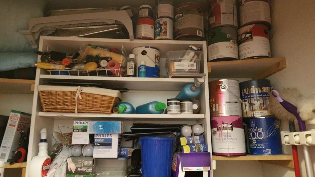 Laundry Storage Before