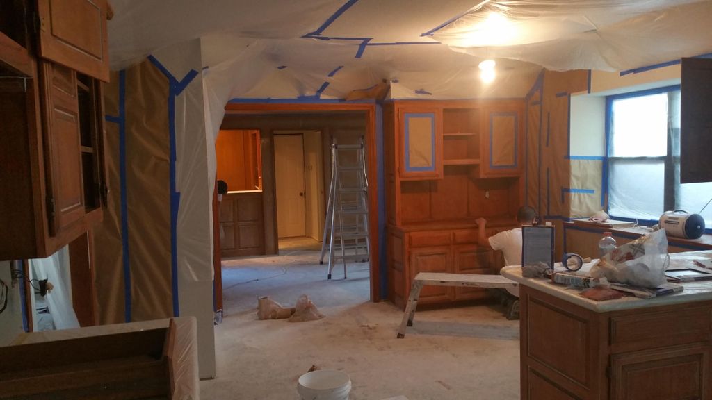 Preparation to change color of gabinets 