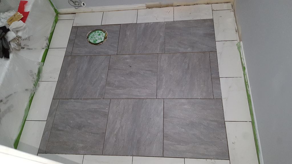 Bathroom floor tile