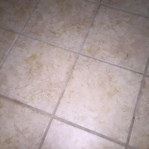 GROUT JOB AFTER CLEANING