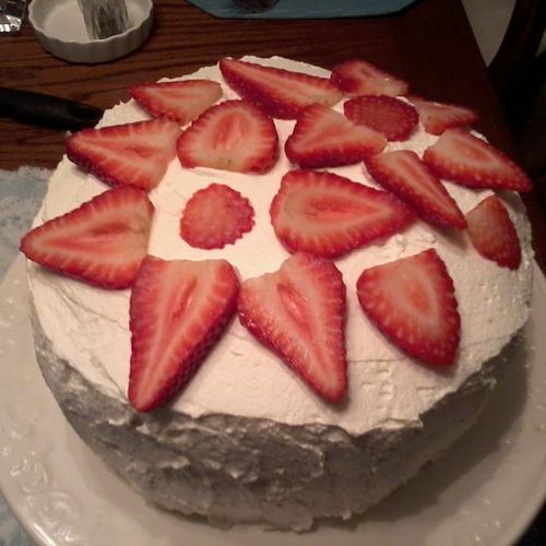 Strawberry Cake with Chantilly Creme