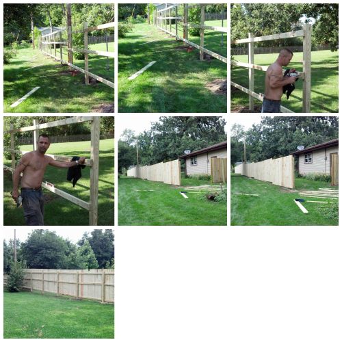 A previous fencing job, from start to finish.