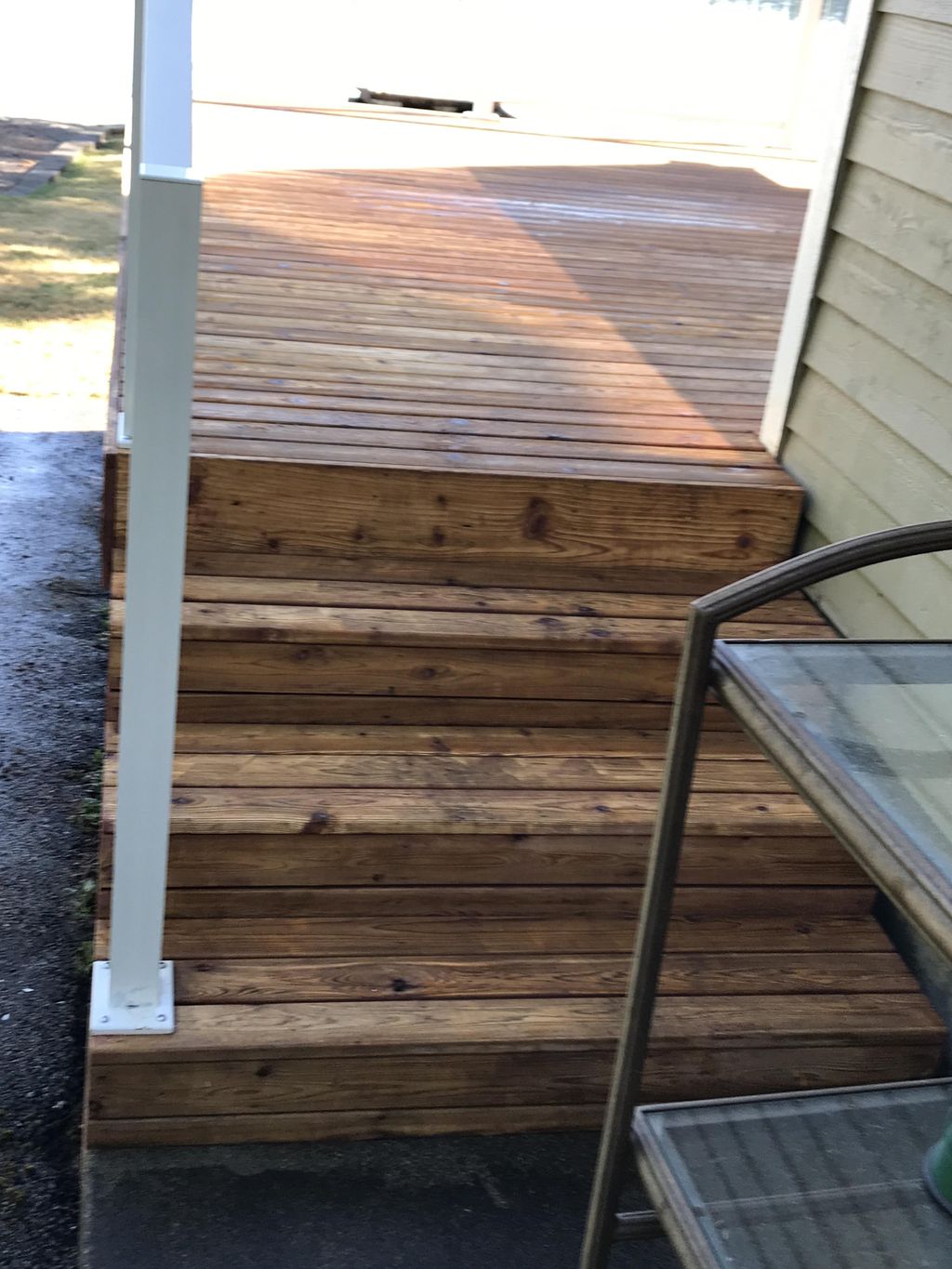 Deck paint removal