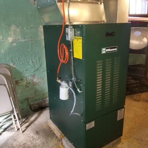 We install and service gas and oil furnaces and bo