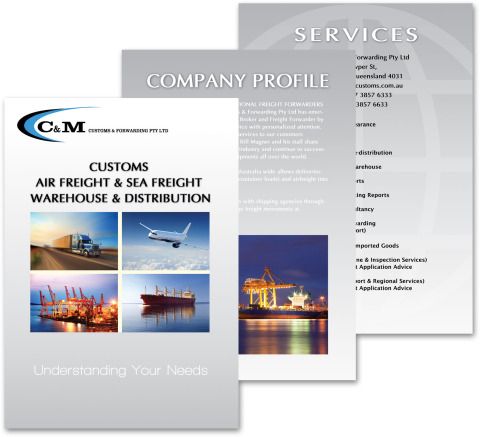 A digital brochure I designed for a cargo company.
