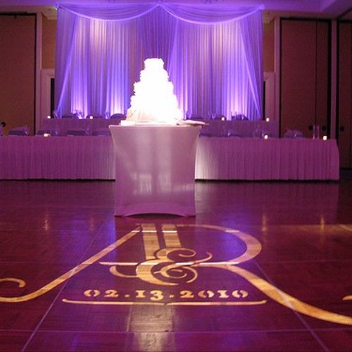 Gobo/monogram projections are an beautiful way to 