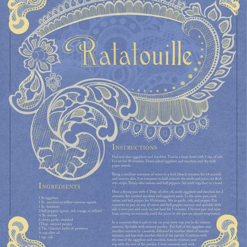 "Ratatouille"
Advertisement poster
Graphite and di
