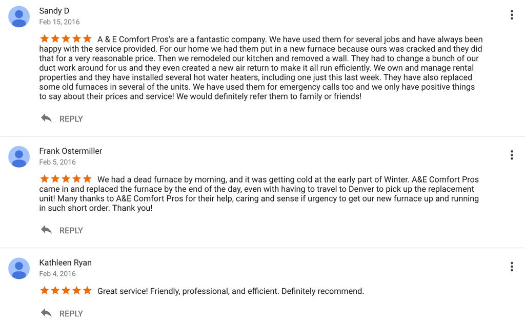 Our Google Reviews. We are a 5 Star Company!