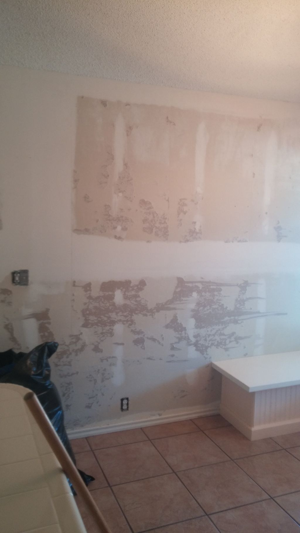 Removed wall paper